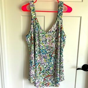 CAbi XL Floral Rotation V Beck Tank